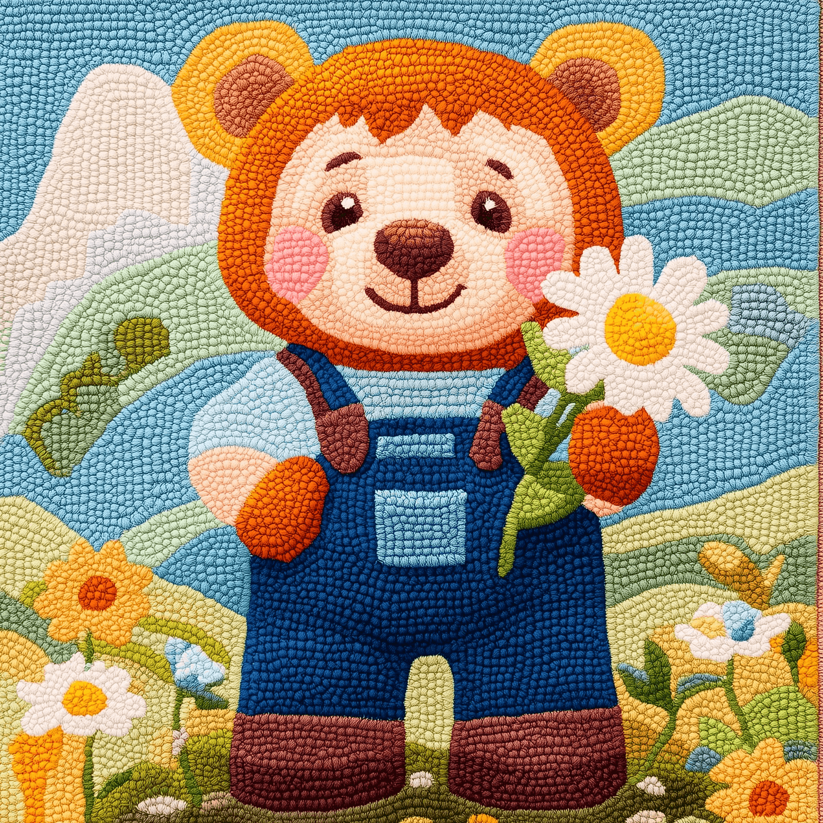 Teddy Bear In Overalls