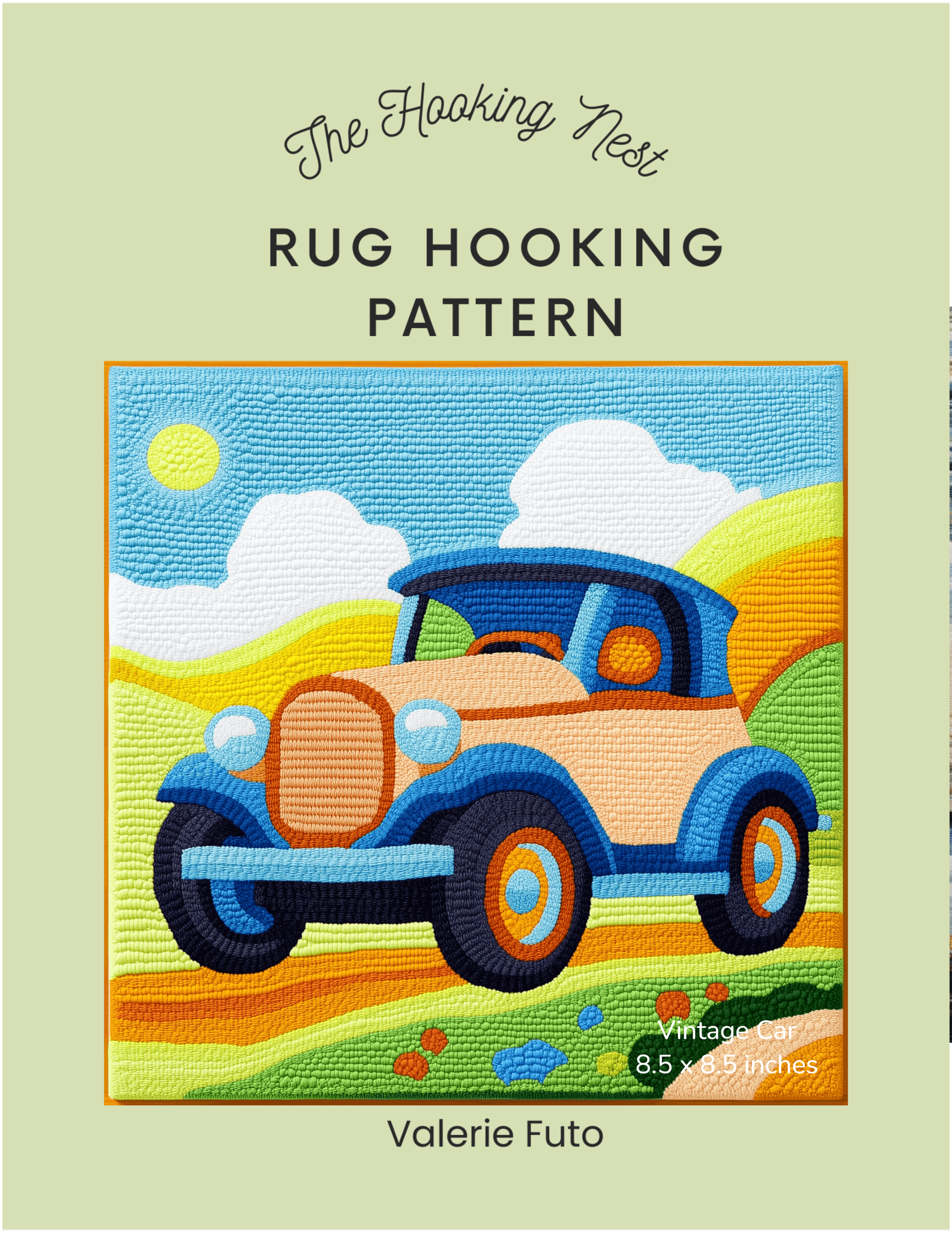 vintage_car_rug_hooking_pattern.png