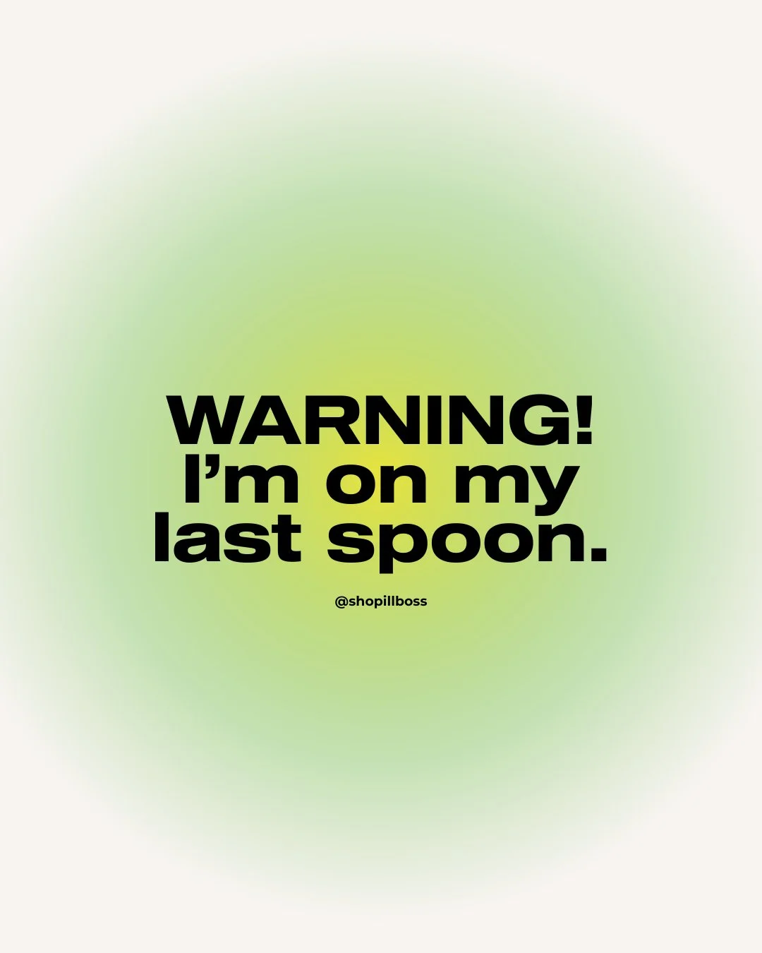 It's FRIIIIDAY!!!! But proceed with caution&mdash;energy levels are critically low. 🚨

Spoonies, y&rsquo;all know the vibe.
↩️ Share this before your battery dies.