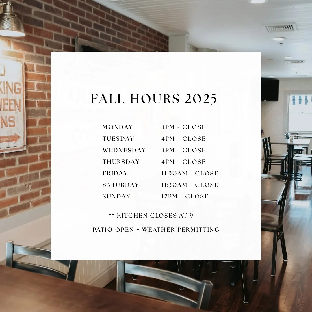 🍁 Fall Hours Update 🍁 

Open for Dinner 7 days a week.  Lunch available on Friday, Saturday and Sunday. 

Be sure to check out our weekly Lunch and Dinner specials along with Game Day Snacks and Live Music all season long! 

#thelanyardrestaurant 
