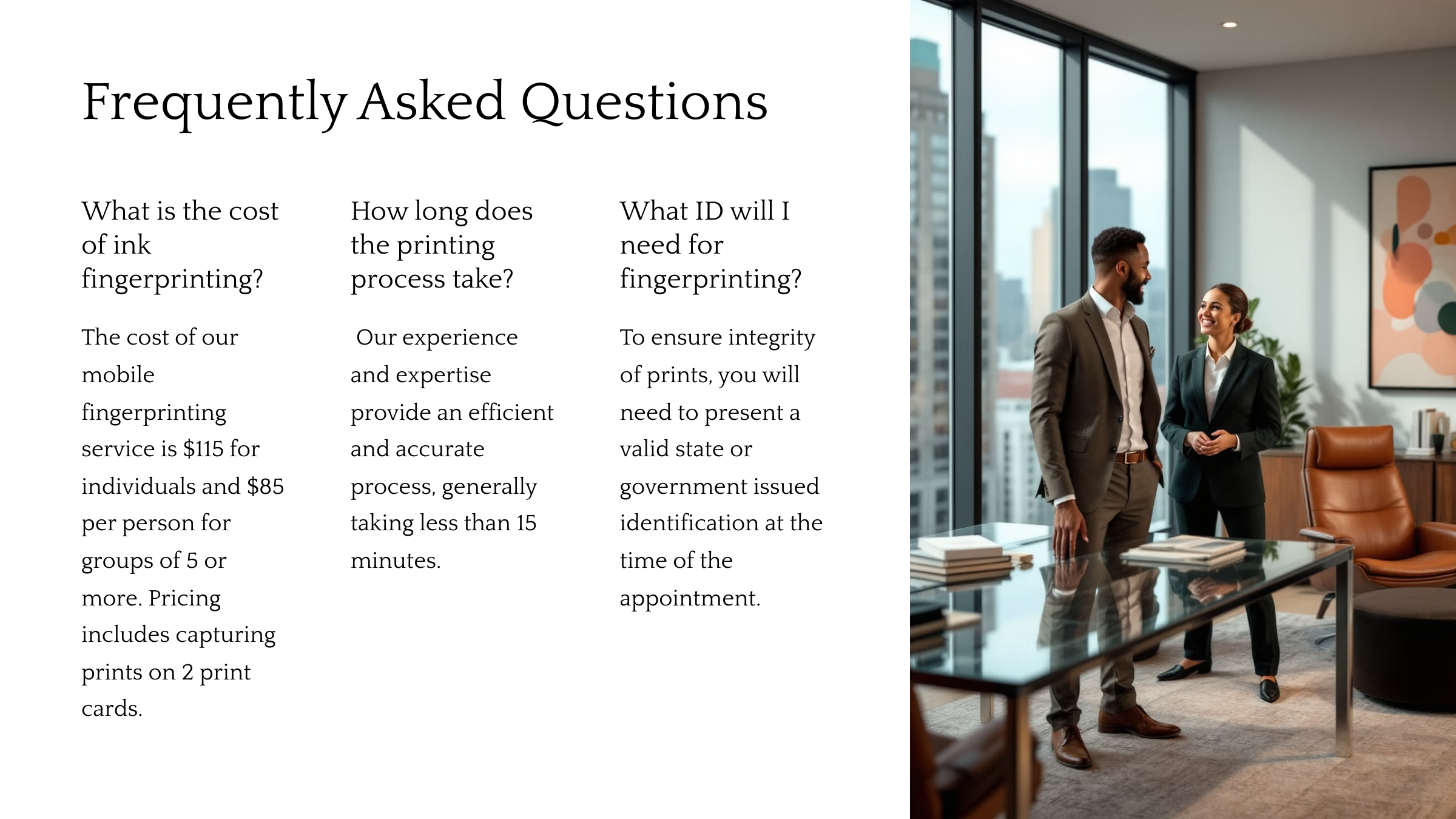 ink fingerprinting frequently asked questions