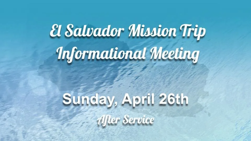 El Salvador Informational Meeting
