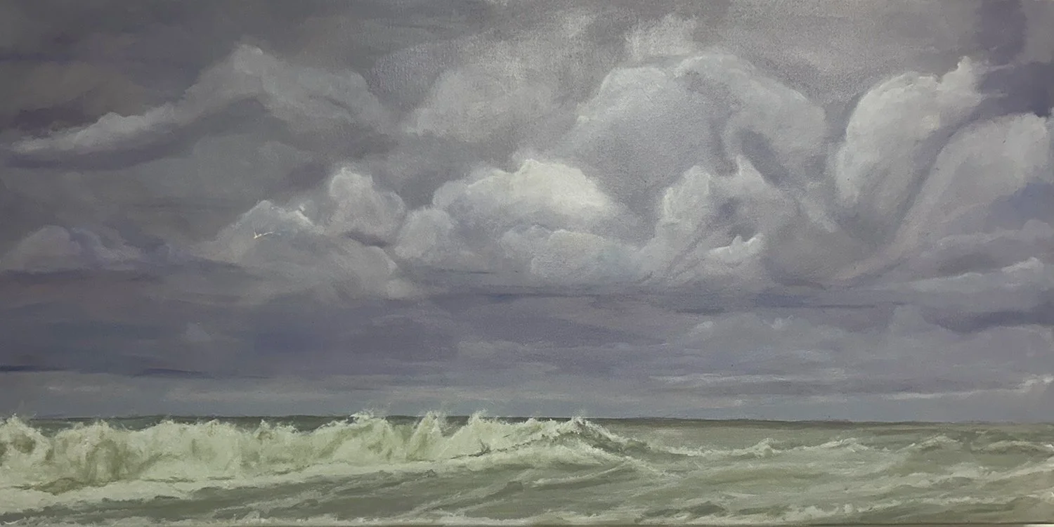 Murrays Beach after a storm early on a winter’s morning
