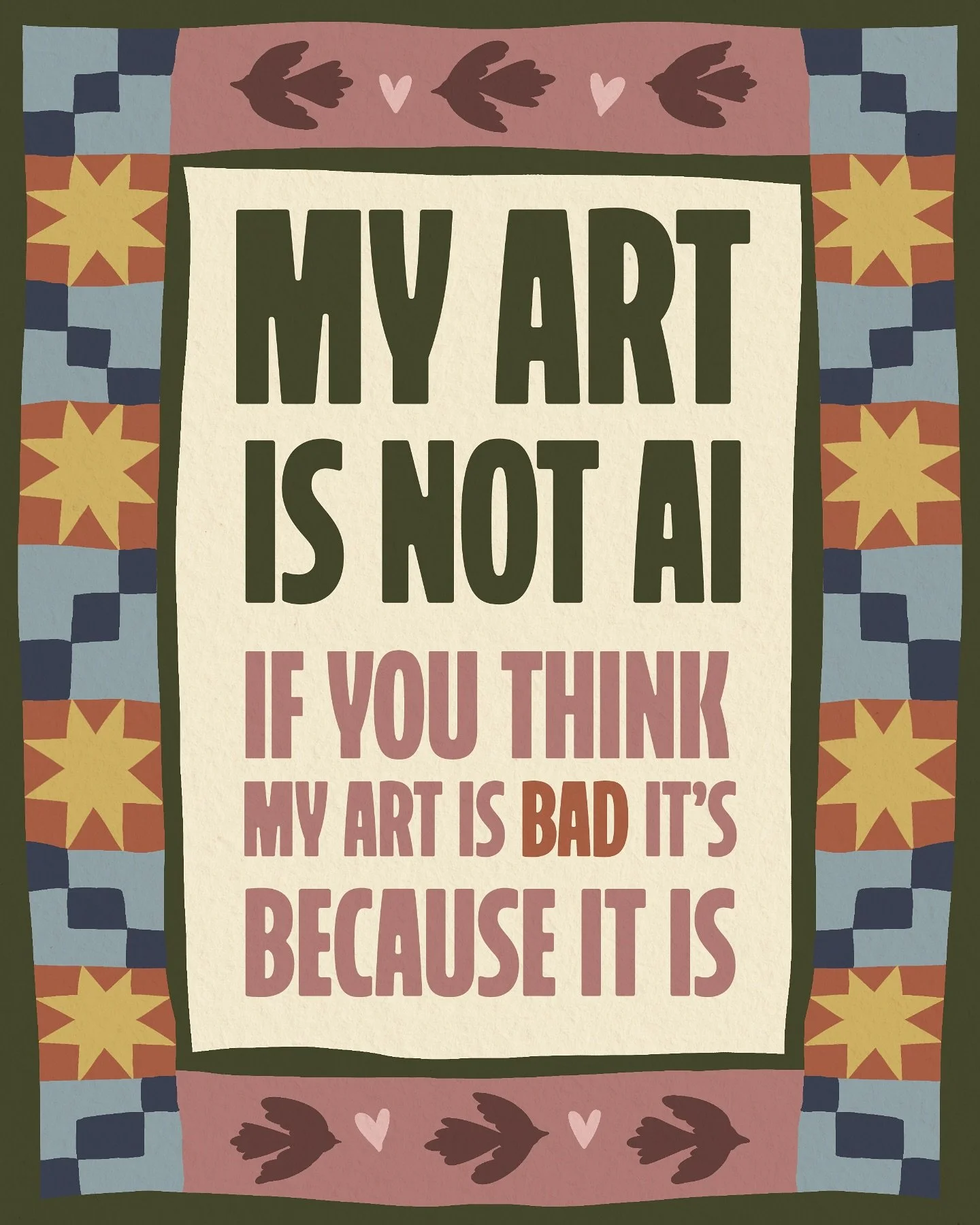 denying the ai art allegations while I&rsquo;m ahead #notai