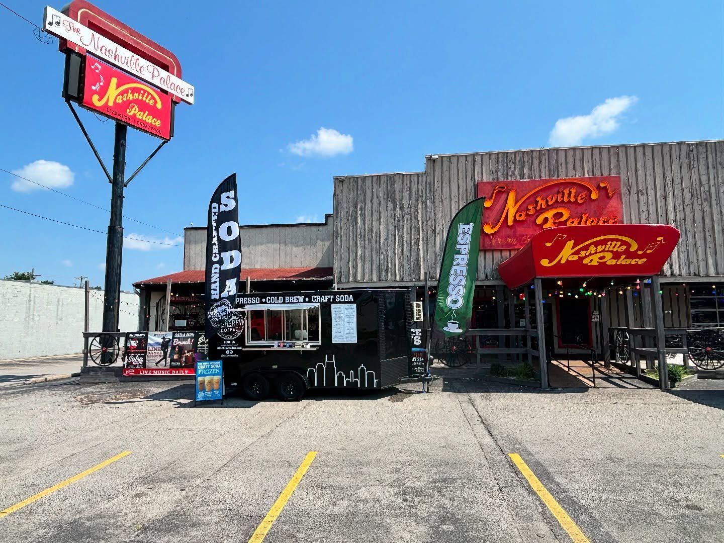 πΆ Catch us TODAY at The Nashville Palace Backstage Market! πΆ
Nashbrew Coffee is set up and serving from 11AM–6PM – come grab your favorite handcrafted drink while you shop local vendors, enjoy live music, and soak in the Nashville vibes
