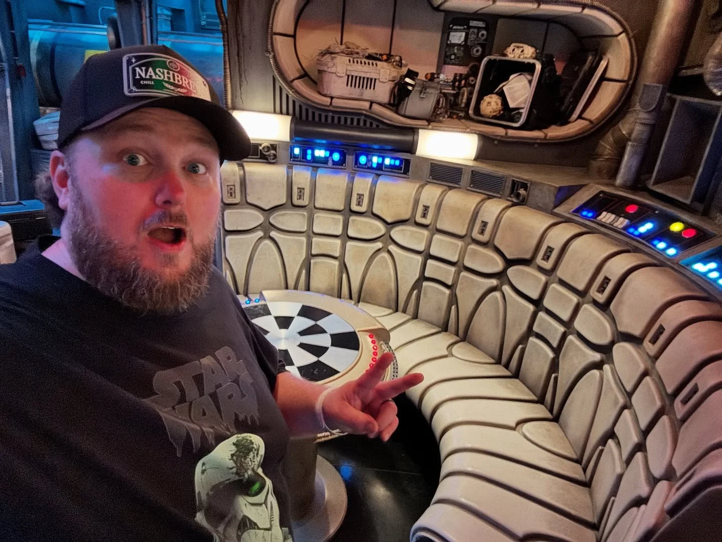 Millennium Falcon! Anyone up for a round of holochess?&rdquo; 🚀♟️✨