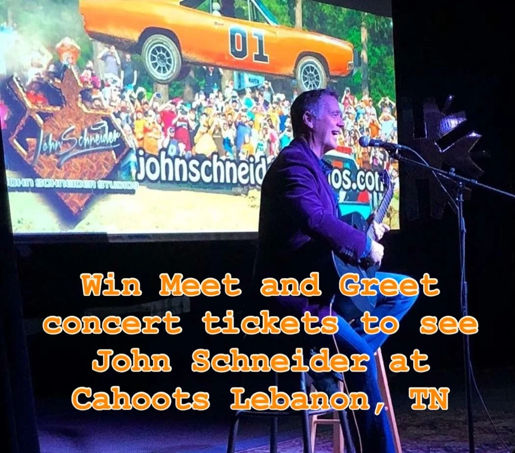 🚨 GIVEAWAY TIME, Y&rsquo;ALL 🚨

We&rsquo;re firing up something real fun today 👀

We&rsquo;re giving away TWO VIP Meet &amp; Greet tickets to see John Schneider
📅 Dec 18
⏰ 8PM
📍 Cahoots &ndash; Lebanon, TN

How to win? Easy-peasy, orange-squeezy