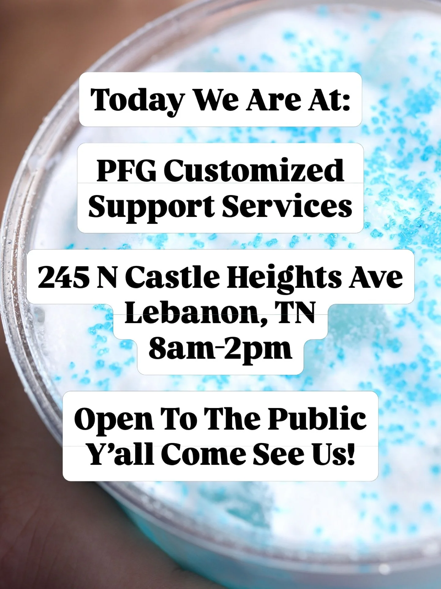 Pulled up and pouring where the work gets done ☕️

Today we&rsquo;re at:
PFG Customized Support Services
245 N Castle Heights Ave
Lebanon, TN
8am&ndash;2pm

Open to the public&mdash;so if you need something smooth, strong, or just a little sweet to g