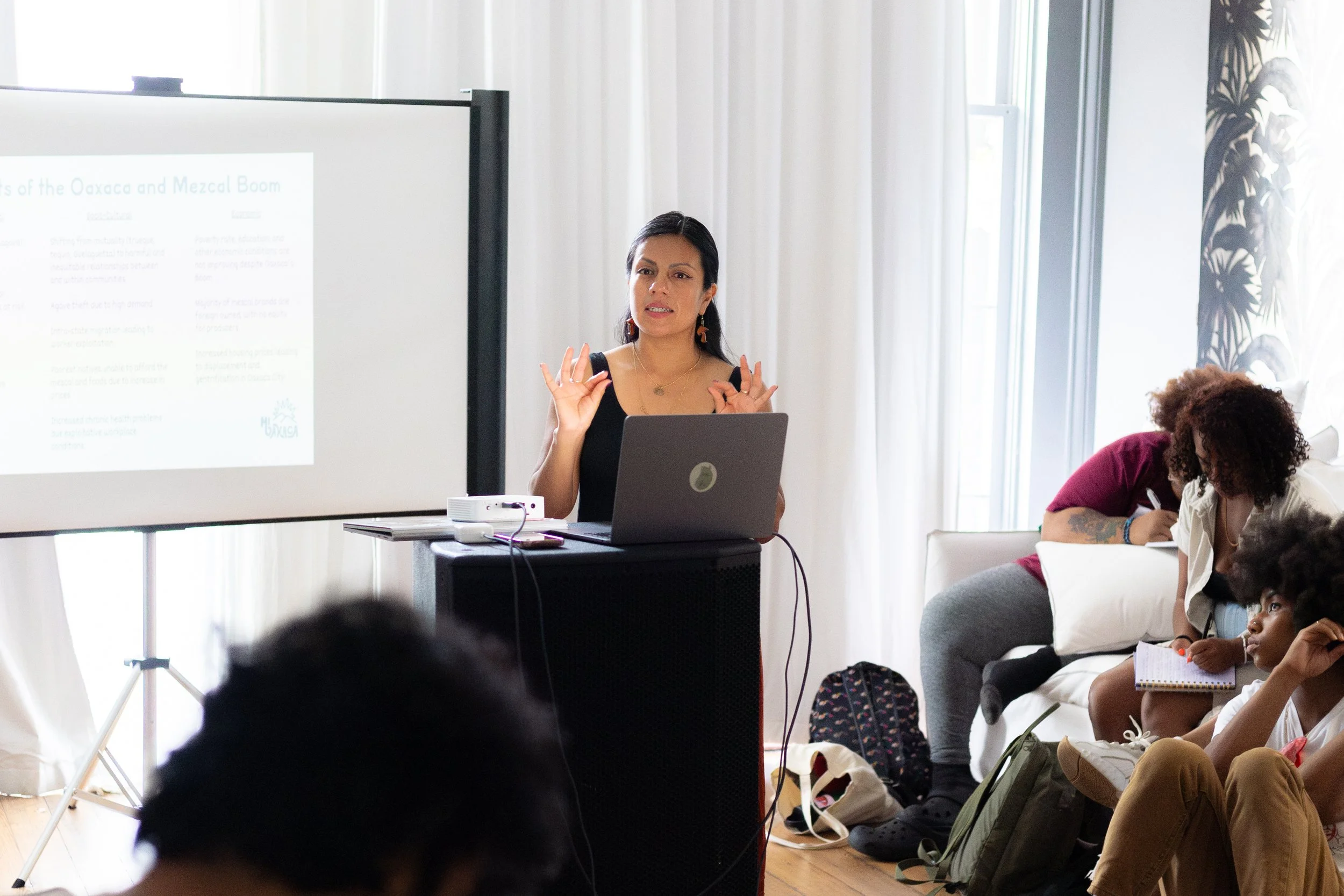 Mezcal training in action: photo by Carlos Silva
