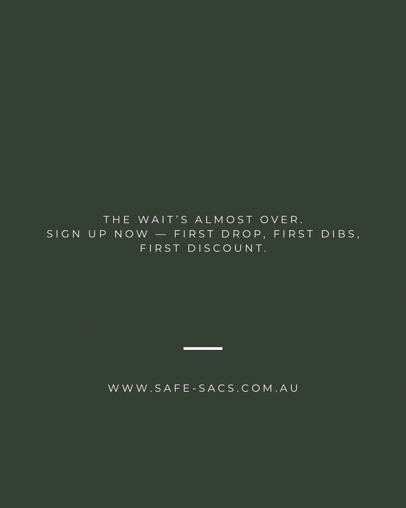 Run. Don&rsquo;t walk. 🏃&zwj;♀️ 
Unlock safer sleep and discounts at the same time!
Join the revolution ✨ 

#safesacs #newproduct #babyessentials #thoon #countdown #revolution #sustainable #organicbabyclothes