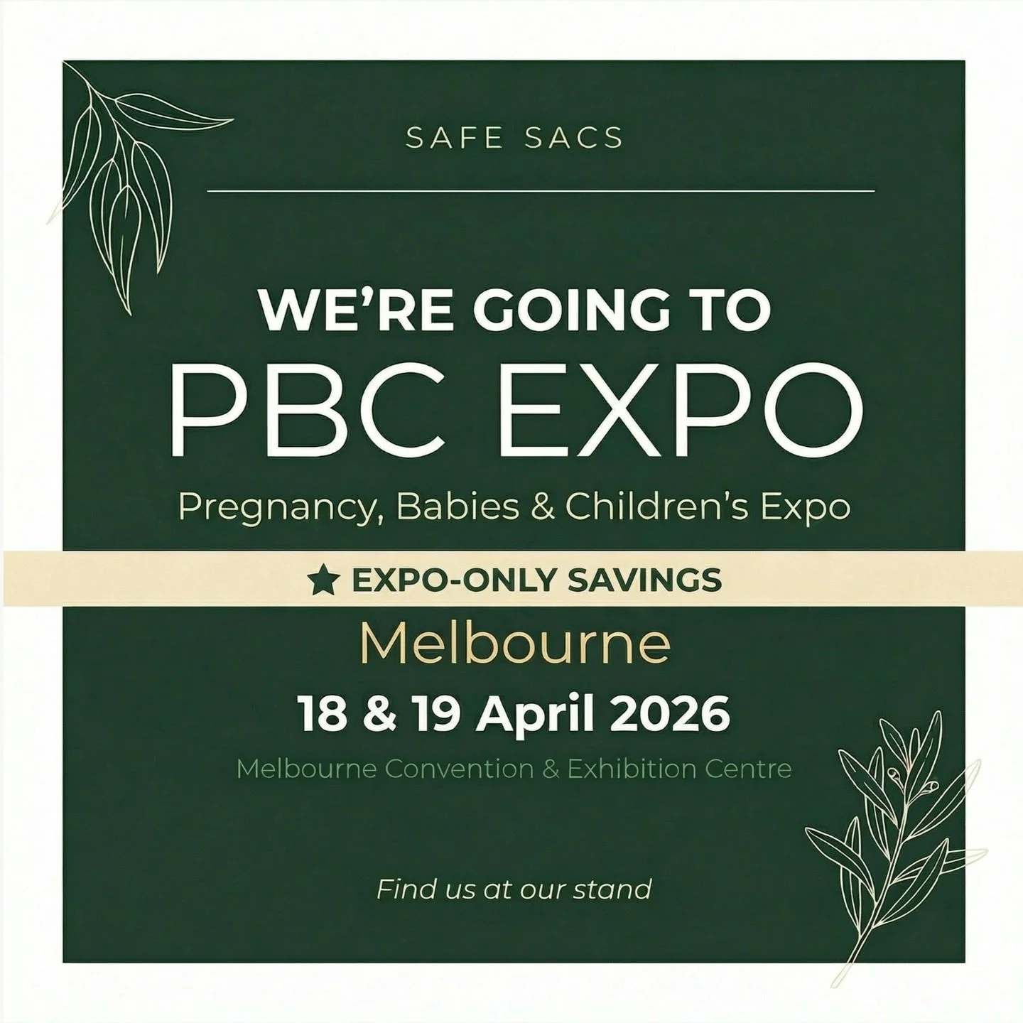 We&rsquo;re too excited to keep it quiet&hellip;
✨ Safe Sacs is coming to the PBC Expo this April! ✨ 

We&rsquo;ll be showing parents how SmartSafe monitors temperature and humidity from inside the sleep sac - and yes we have expo only offers and giv