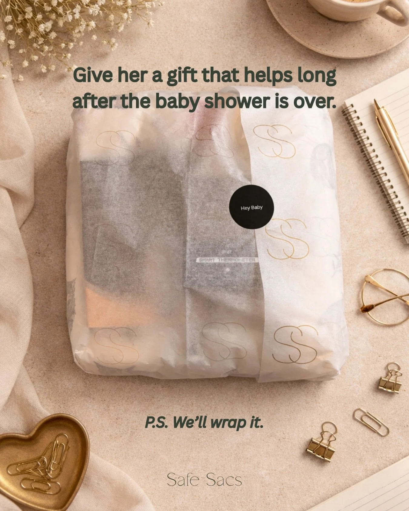 Baby showers are great&hellip; until all the gifts are too small three weeks later.
Give your bestie a gift that supports her mental health every night for the year to come. 🤍