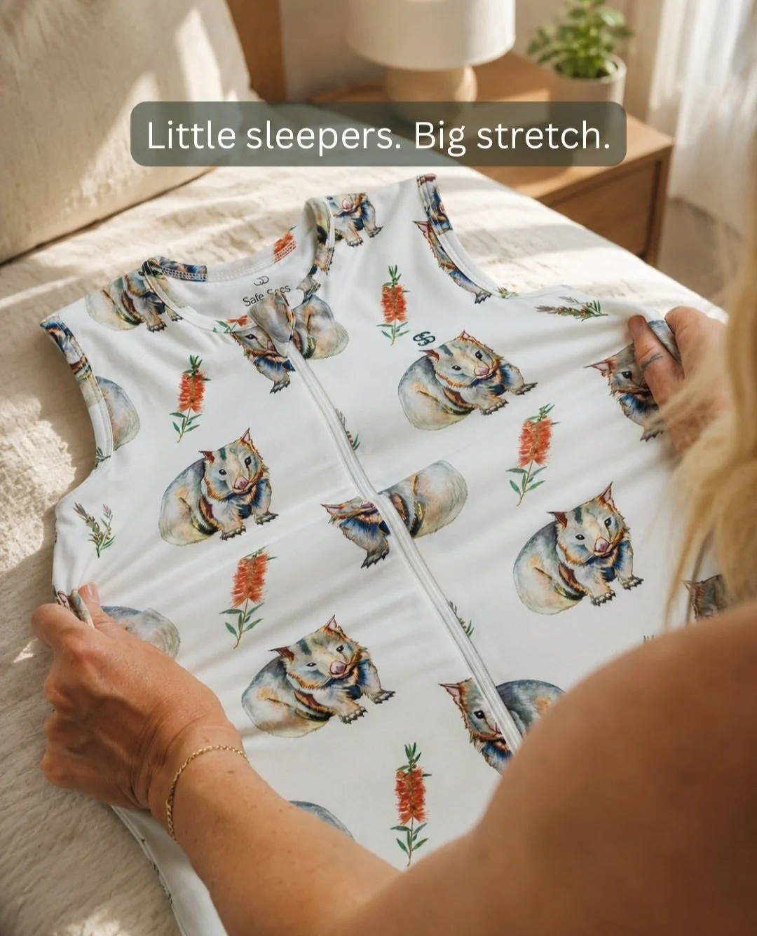 We&rsquo;re not done talking about bamboo 🌿😌
Bamboo fabric has a naturally soft stretch &mdash; perfect for little wiggle limbs, overnight rolls and growing babies. 🤍