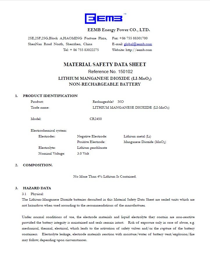 Battery Compliance