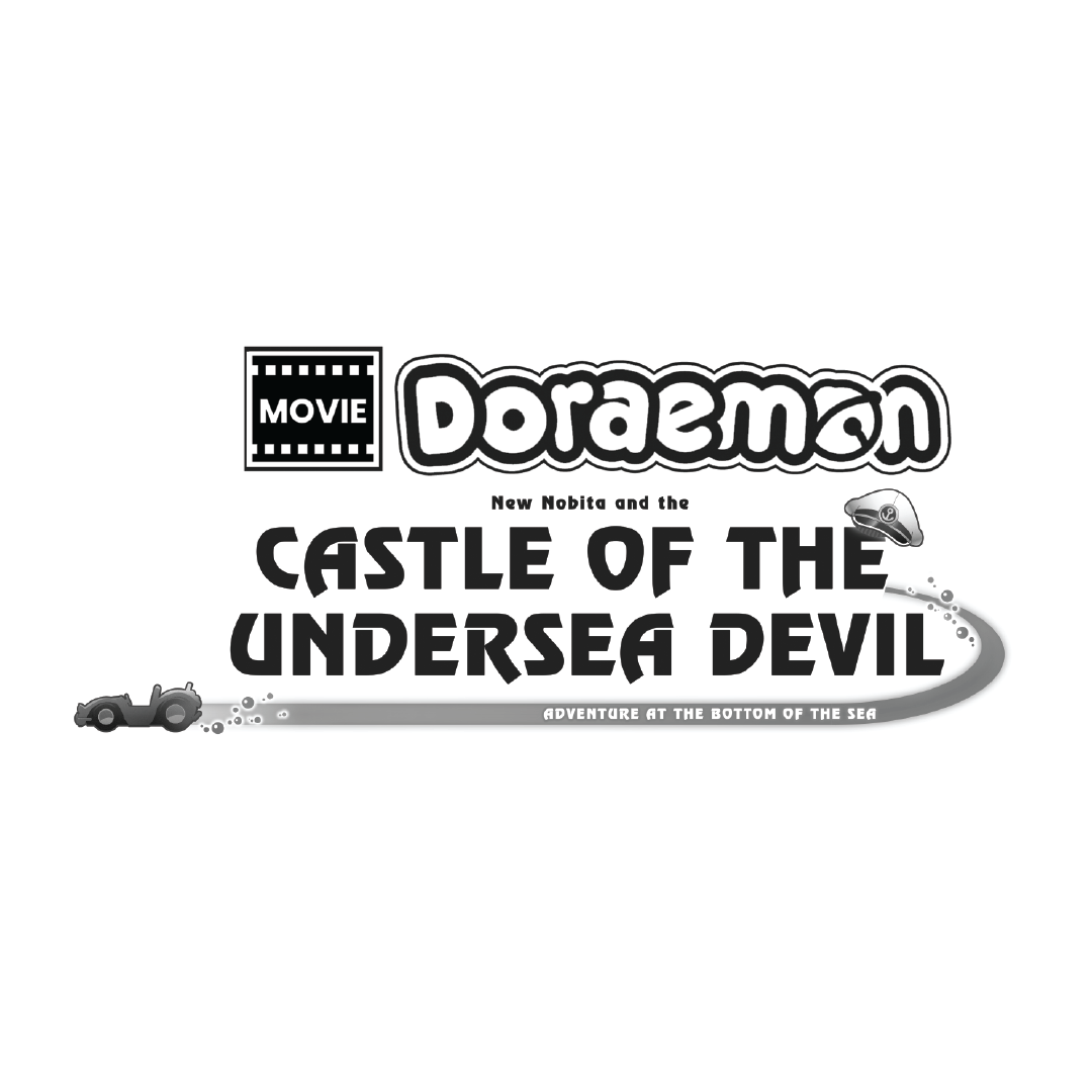 Doraemon India licensing black and white logo