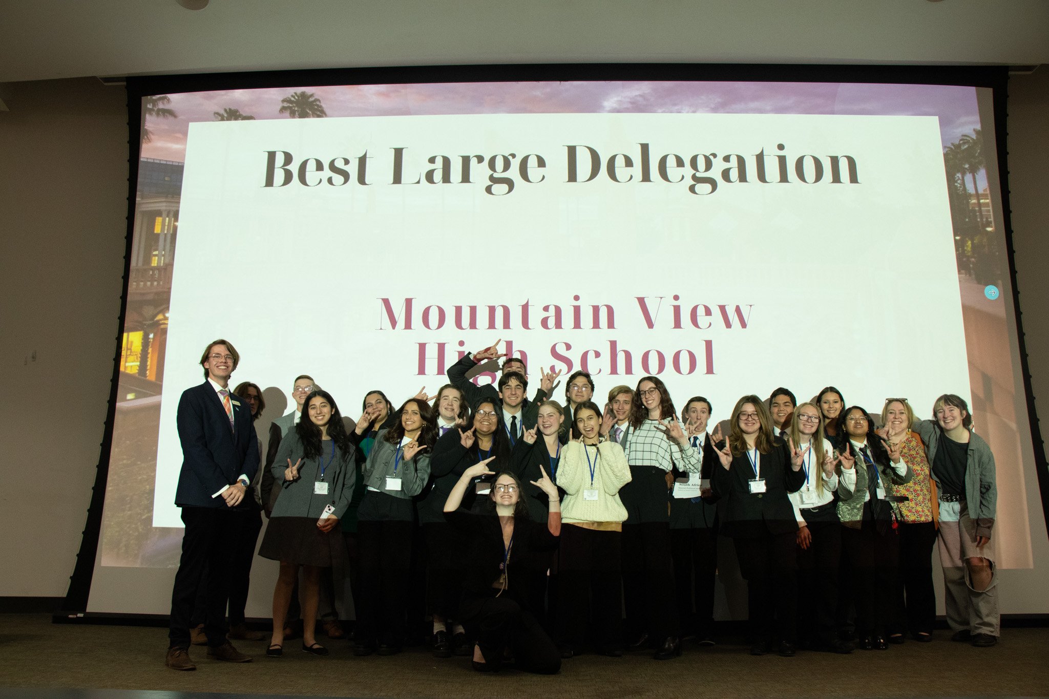 Best Large Delegation: Mountain View High School