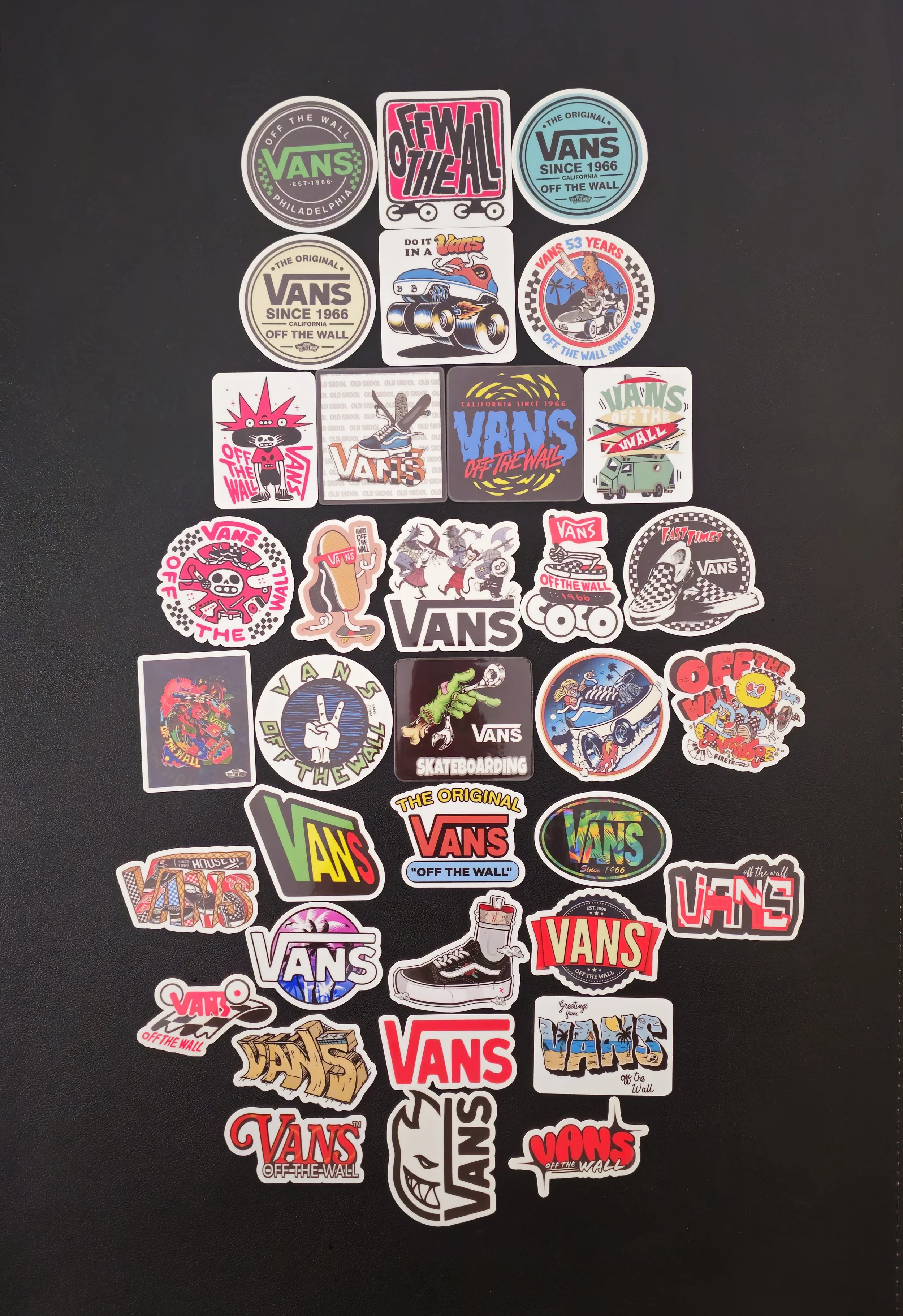 Vans Inspired Stickers | Off The Wall Style Skateboard, Skater & Surf Vinyl Decals