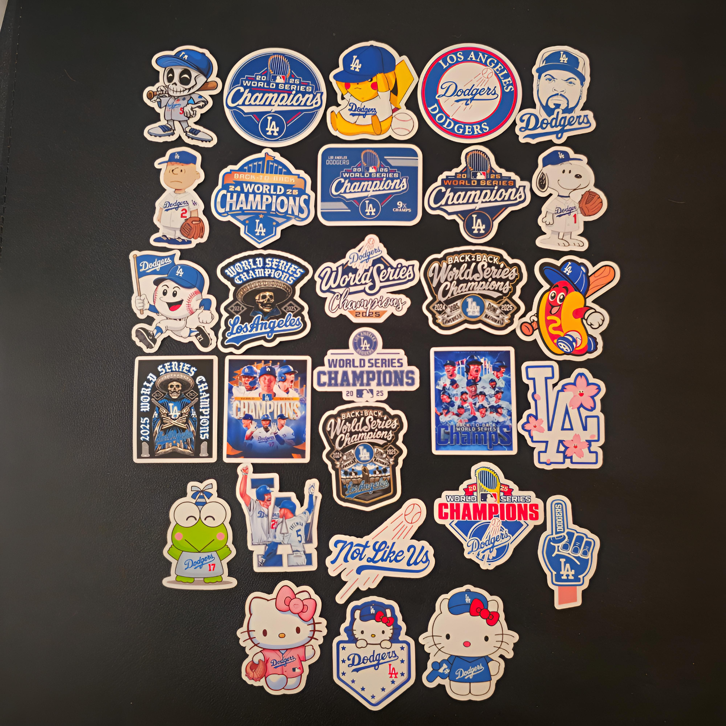 LA Los Angeles Dodgers Inspired Stickers MLB Baseball Sports Vinyl Decals