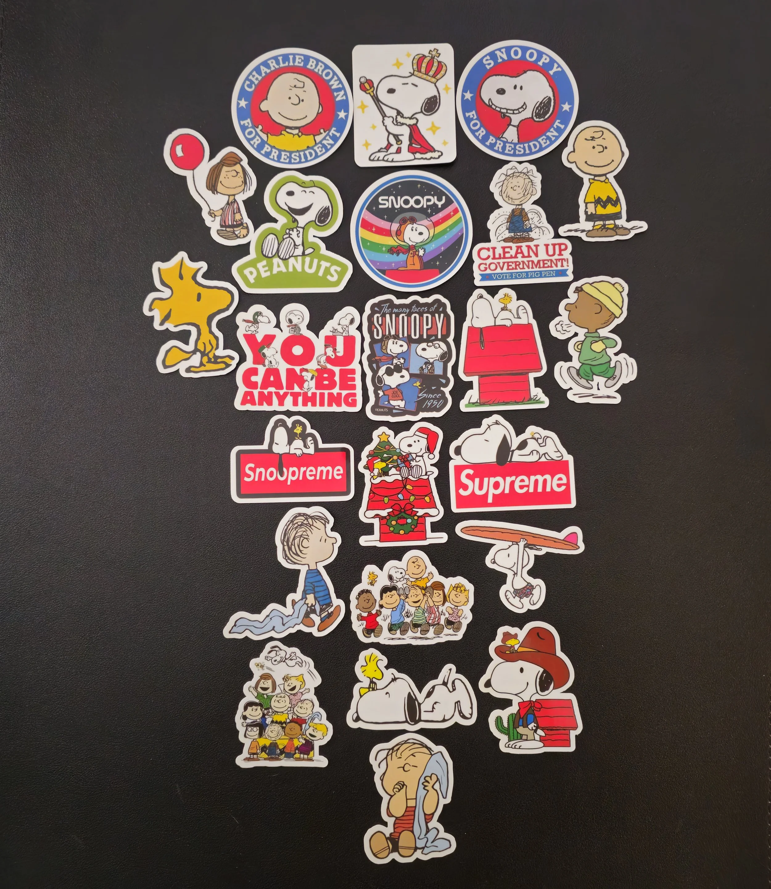 The Peanuts Inspired Stickers Snoopy Charlie Brown Woodstock Cartoon Decals