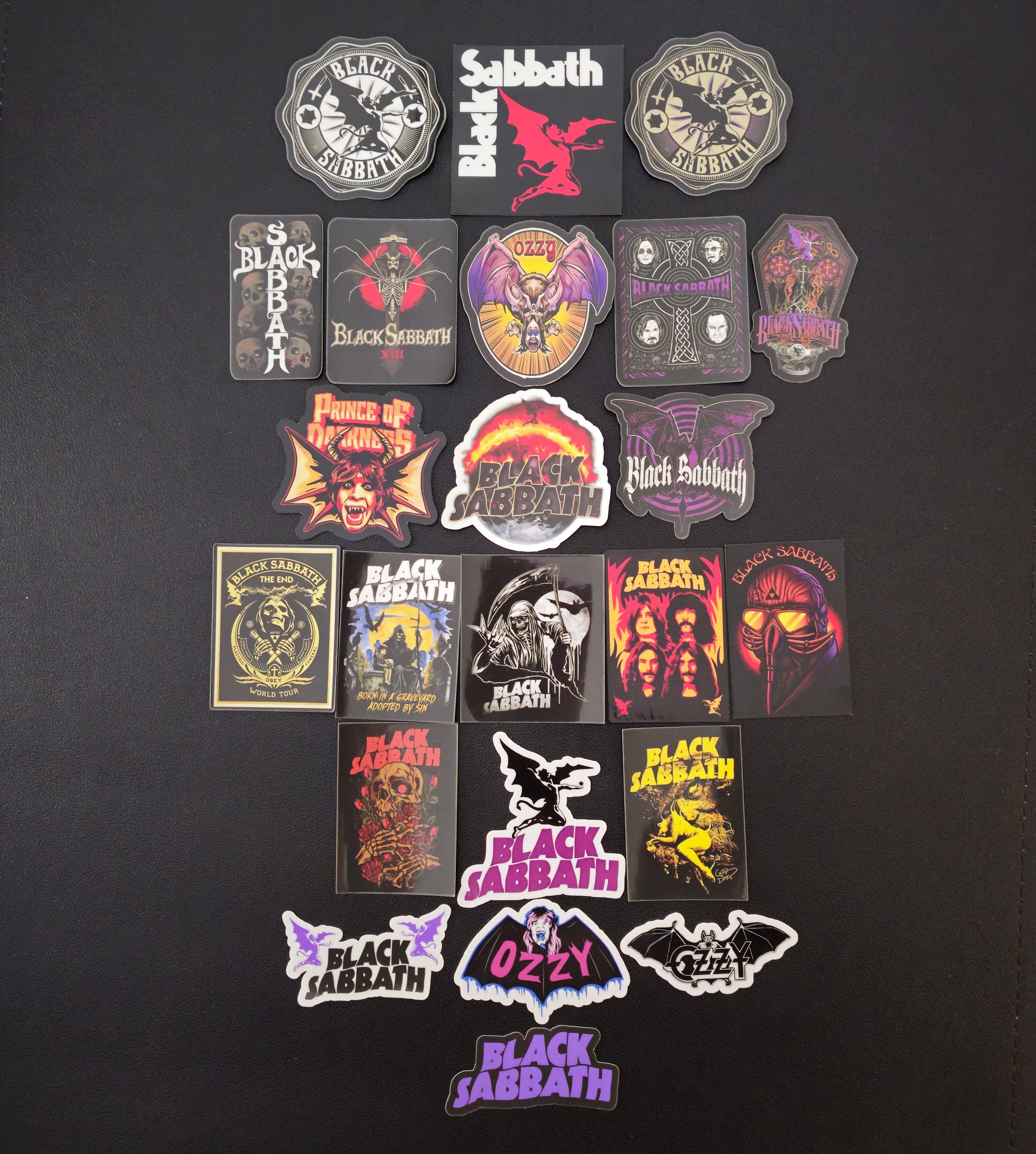 Black Sabbath Inspired Stickers & Ozzy Osbourne Vinyl Decals | Heavy Metal Car, Laptop & Guitar Stickers