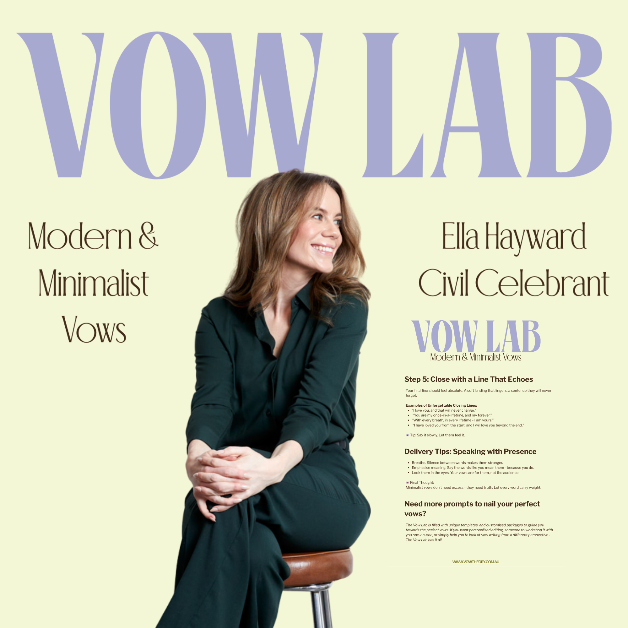 Modern & Minimalist Vows