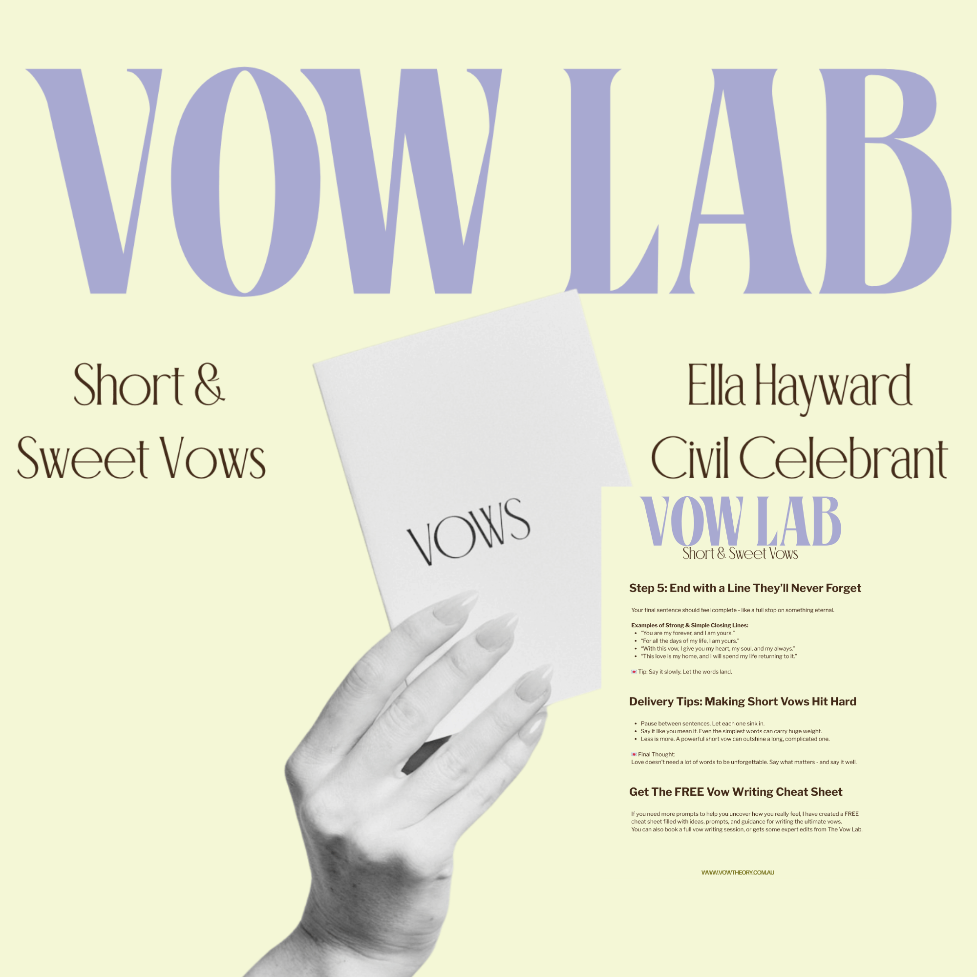 Short & Sweet Vows