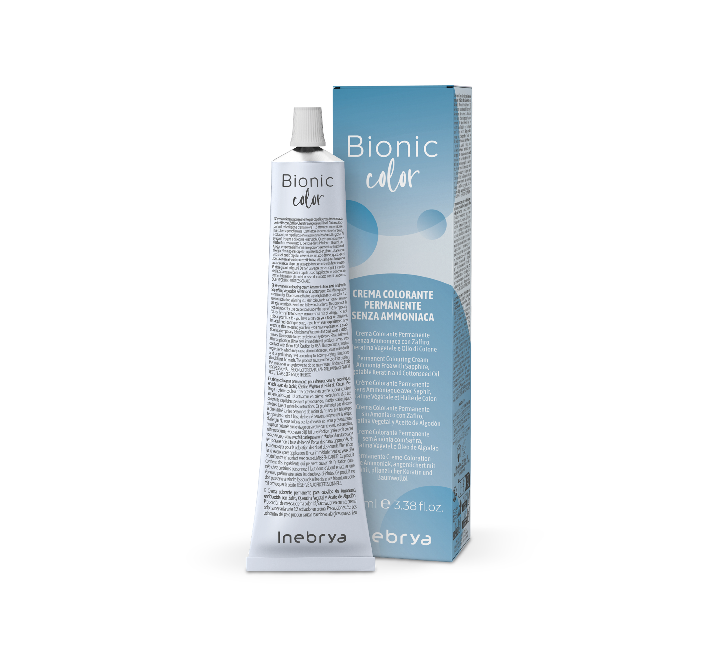 Crème Colorante Permanente 100ml Bionic Color Inebrya
