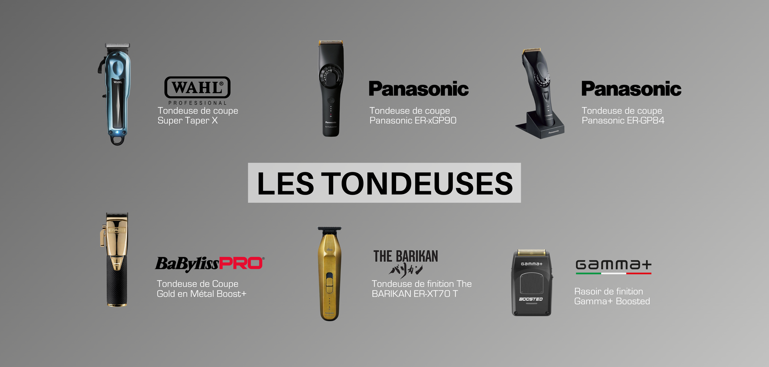 Banniere tondeuses wahl, Panasonic, parlux et babylisspro.png