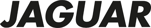 Le logo de la marque Jaguar en lettres noires sur fond blanc.