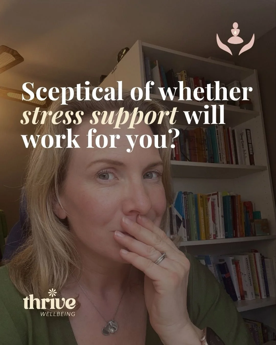 Sceptical about whether stress support will actually work for you?

Here are 3 steps that take about 90 seconds and actually work!
Name it, find it, reframe it. Swipe to see how.

And for anyone wondering what EFT/tapping is, it&rsquo;s literally jus