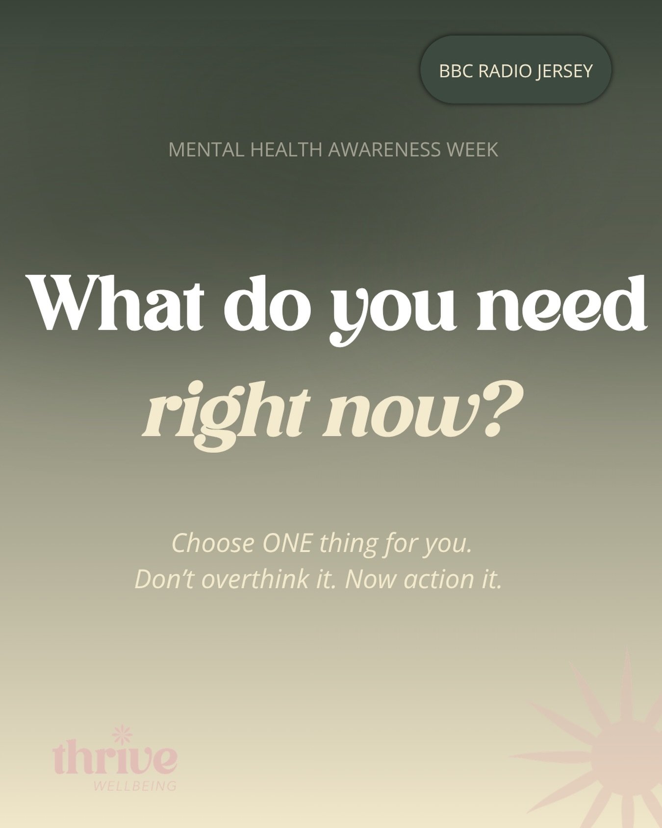 What do you need right now? Not tomorrow, not when things calm down. Right now, today.

It might be a glass of water, fresh air, a conversation you&rsquo;ve been putting off, cancelling something you don&rsquo;t have the energy for, asking for help w