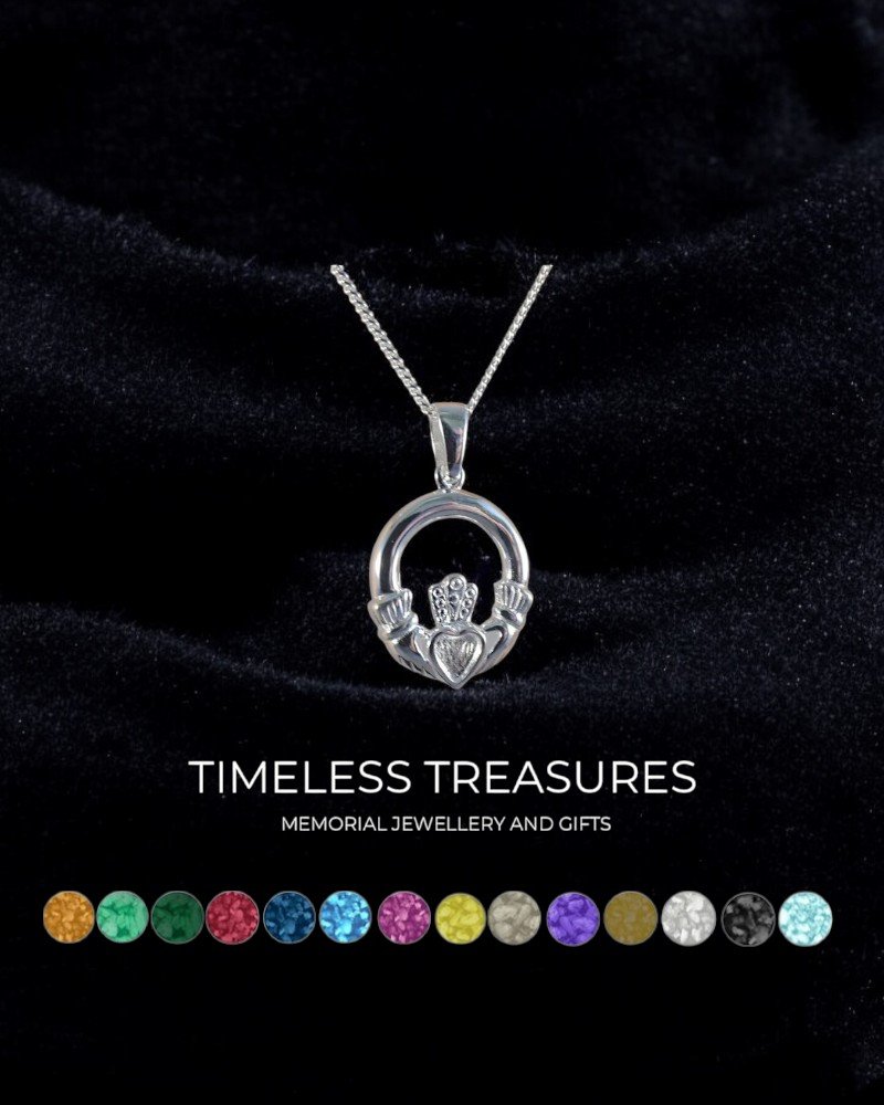 Memorial Ashes Claddagh Pendant