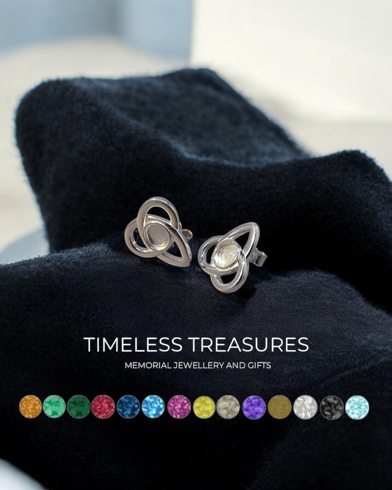 Memorial Ashes Celtic Earrings