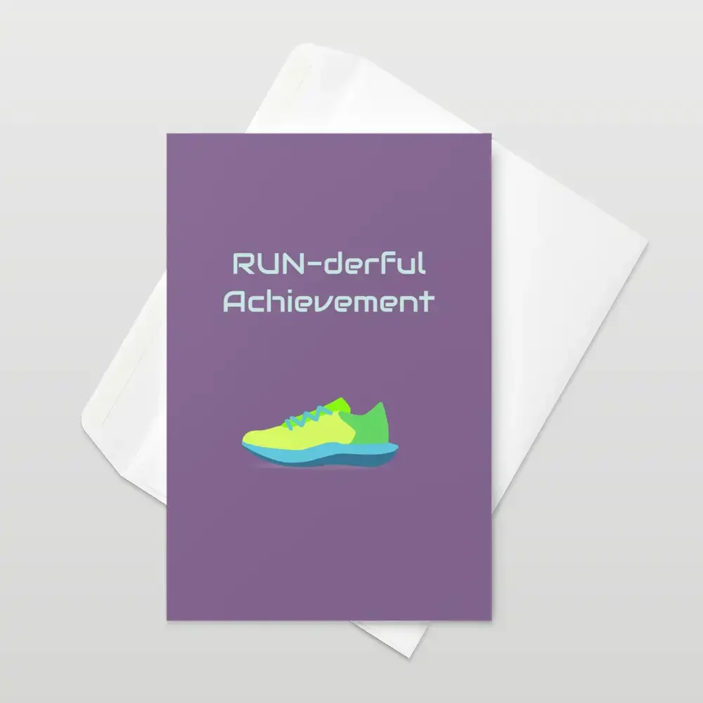 RUN-derful Achievement Greeting Card