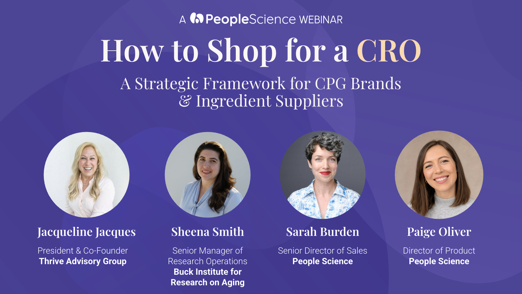 Webinar: How to Shop for a CRO (A Strategic Framework)