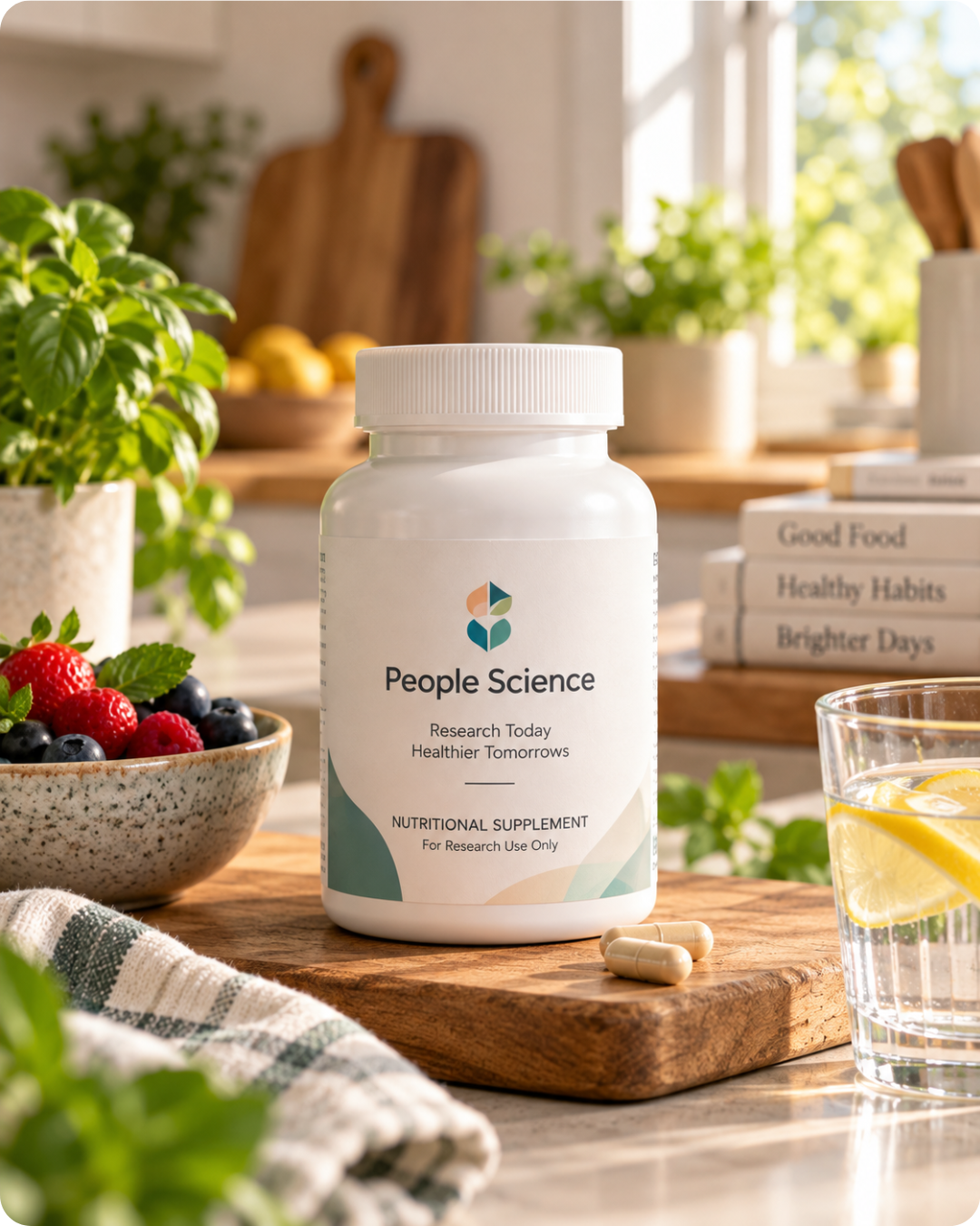 study bottle of intervention product