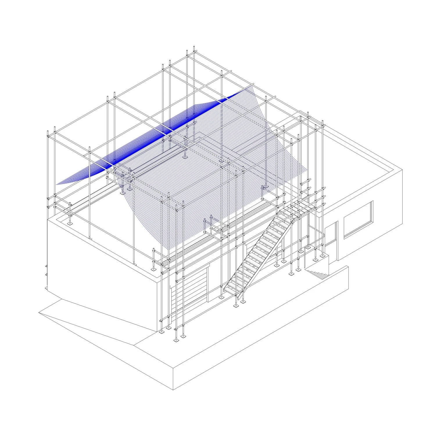07. axonométrie du projet / de jour