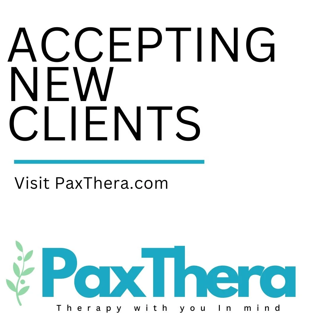 🌿 Now Accepting New Clients!

Feeling overwhelmed, stuck in perfectionism, or carrying past trauma? 

PaxThera offers compassionate virtual therapy to help you find calm, support, and balance.

Getting started is simple:
1️⃣ Visit PaxThera.com
2️⃣ S