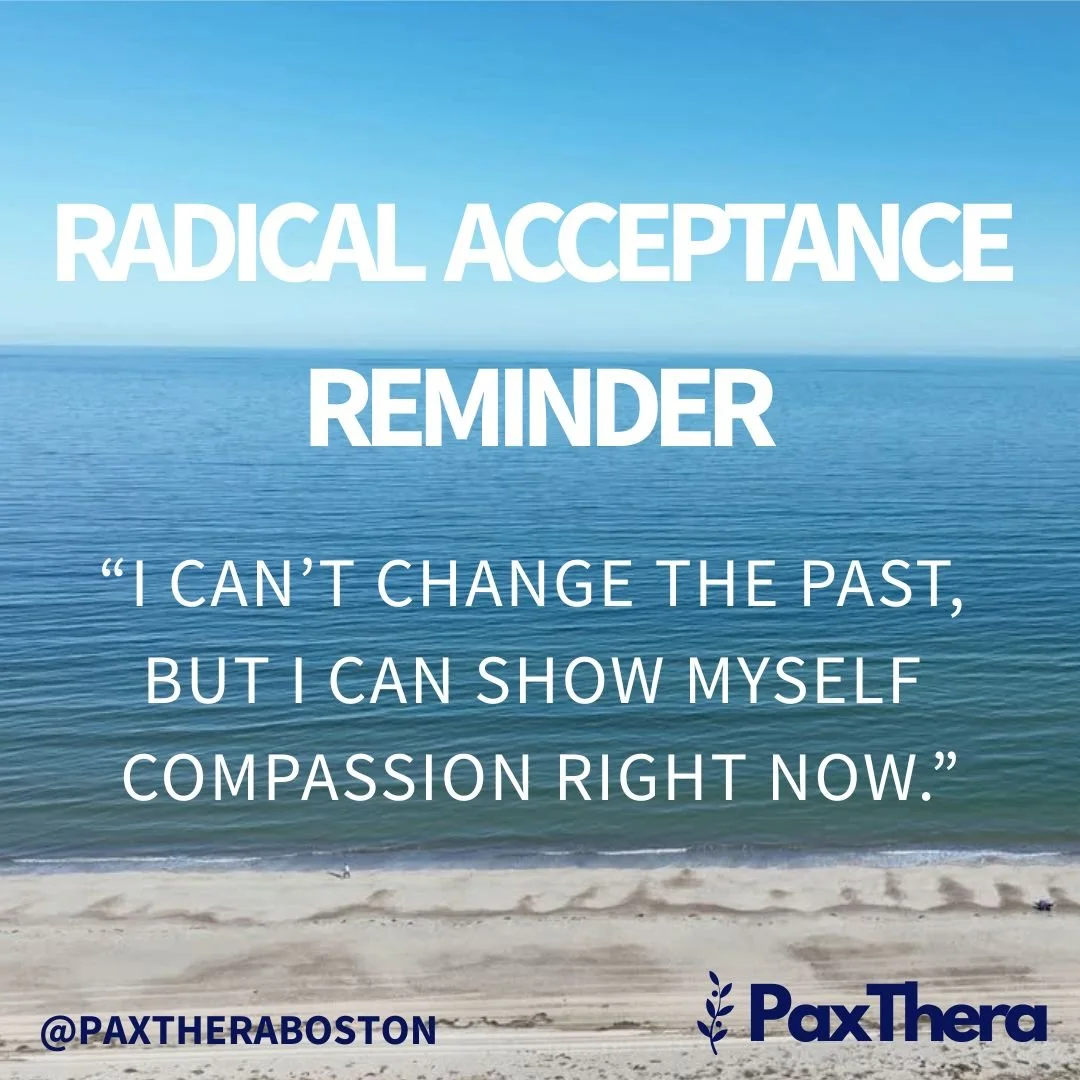 If your brain is constantly replaying the past, try this radical acceptance reminder:

&ldquo;I can&rsquo;t change the past, but I can show myself compassion right now.&rdquo;
Studies show that practicing acceptance, instead of fighting your feelings