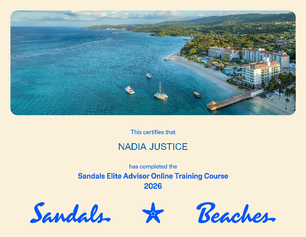 Sandals Elite Advisor Certification