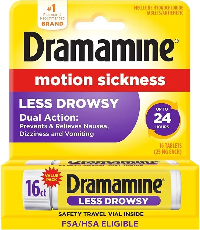 Dramamine Motion Sickness, Less Drowsy