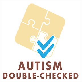 Autism Double-Checked logo with puzzle piece and checkmark