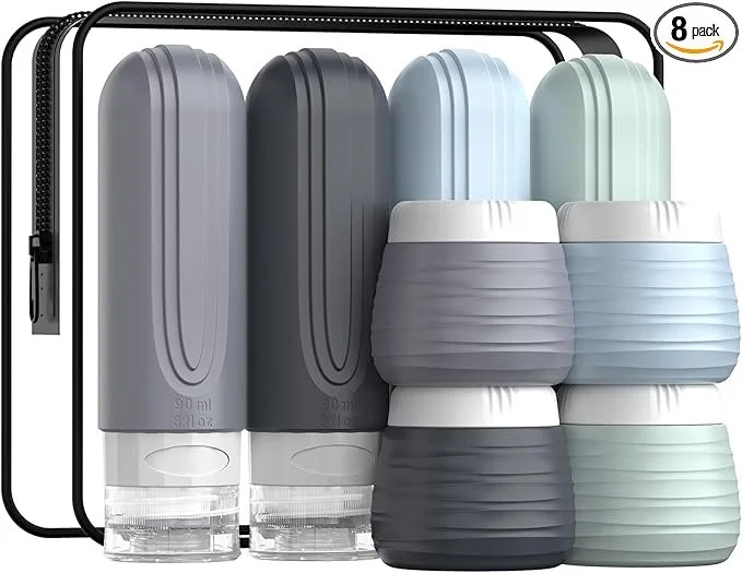 Travel Bottles for Toiletries 8 Pack,