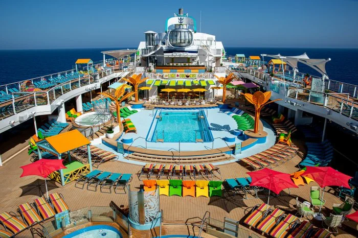 Image of an ocean cruise ship deck