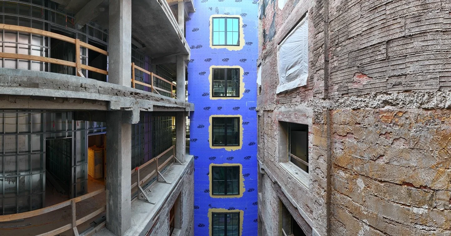 The light well 

To bring in natural light into the apartments ☀️