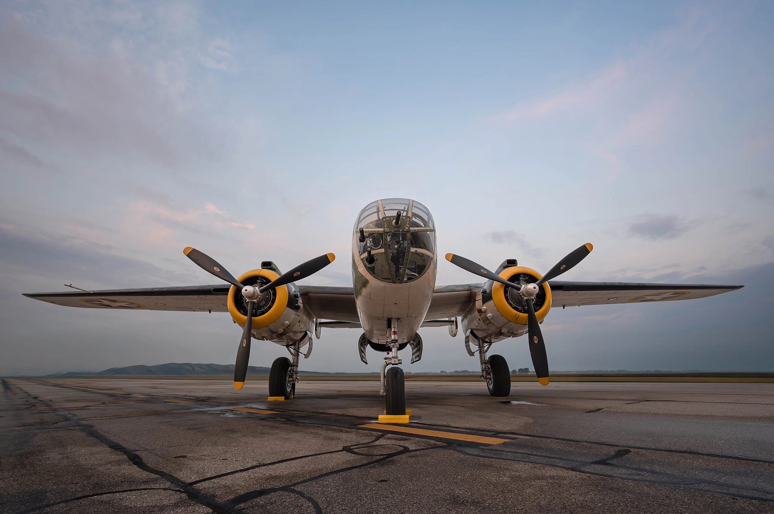 B25 Mitchell Bomber Sunrise.jpg