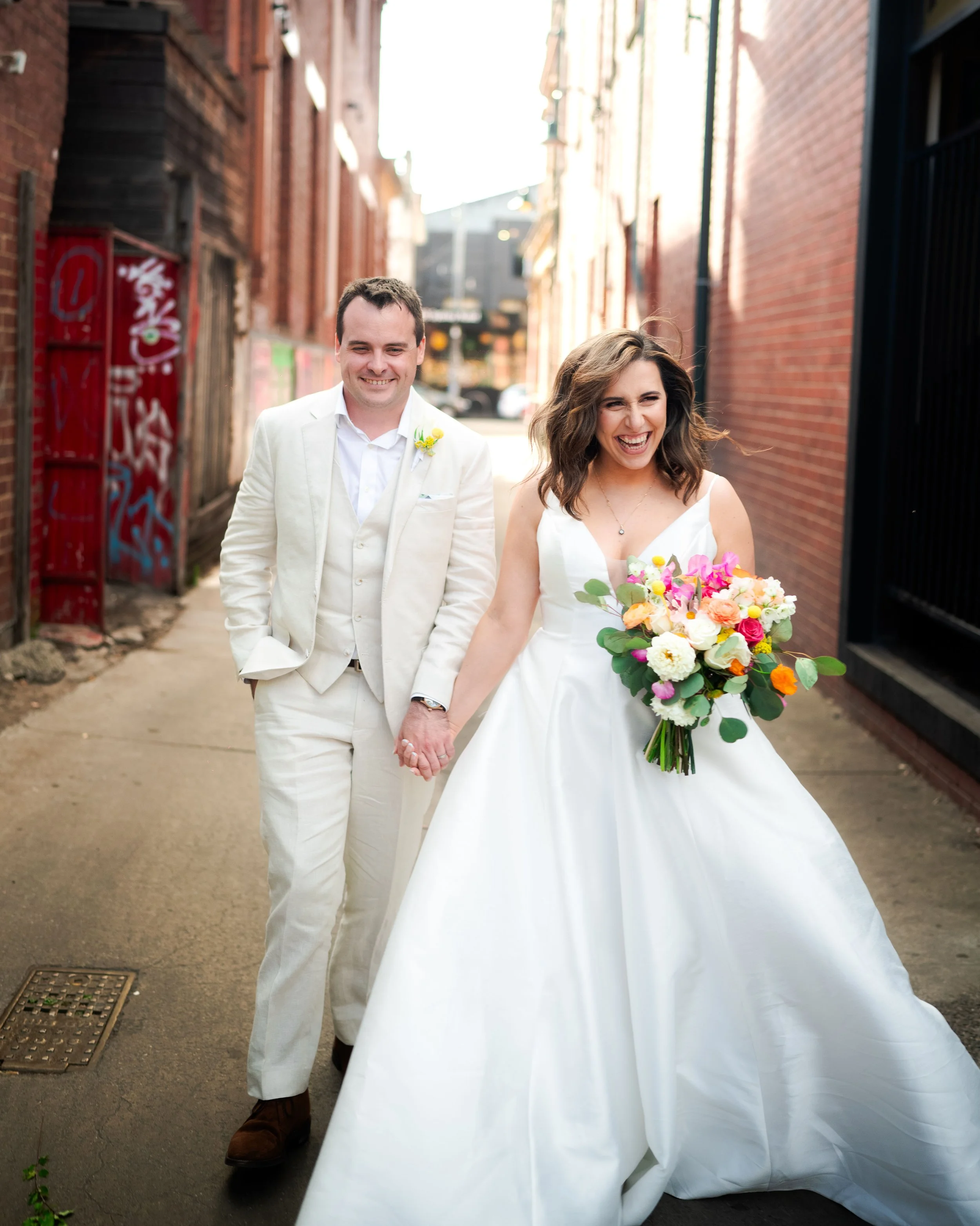 Bride and groom walking together on their wedding day, wedding photography by Shekhar Rawat, Melbourne