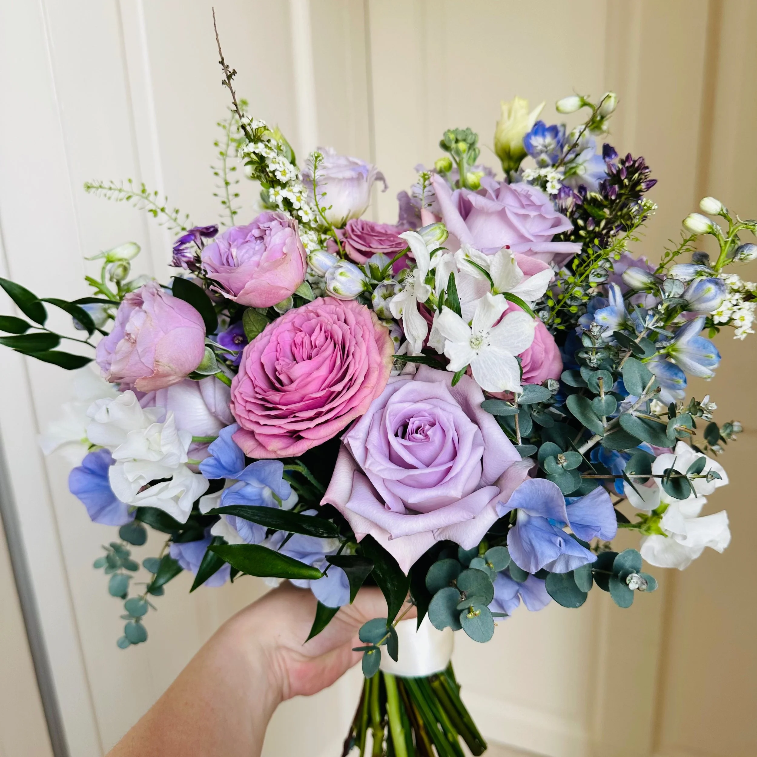 Who loves a dusky pink and purple combo? Yes please!
