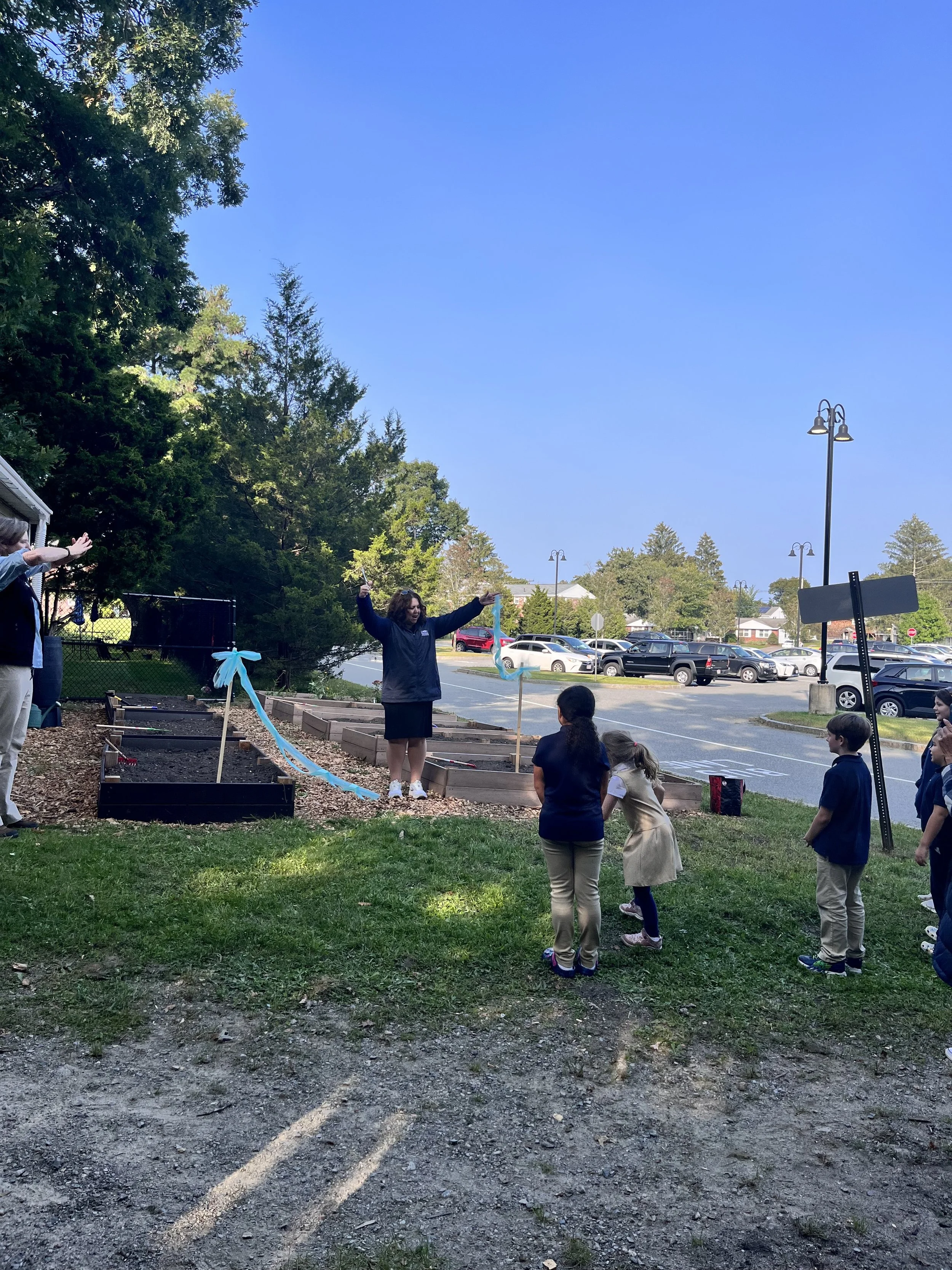 Opening day at the George School outdoor classroom