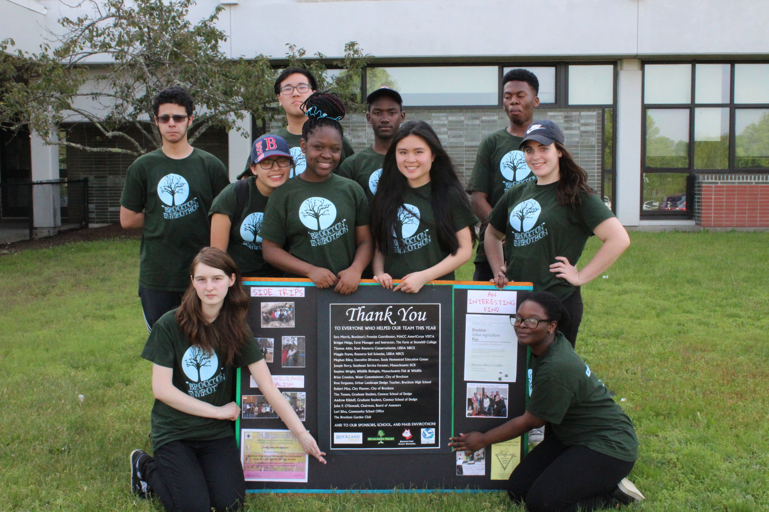 2017 Brockton High Envirothon Team